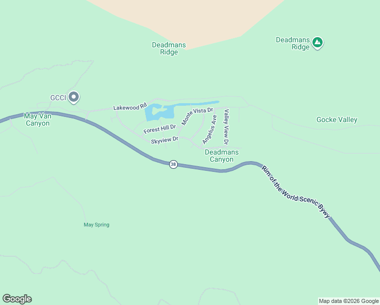 map of restaurants, bars, coffee shops, grocery stores, and more near 1295 Skyview Court in Big Bear