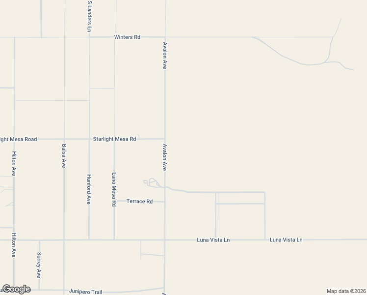 map of restaurants, bars, coffee shops, grocery stores, and more near 1313 Avalon Ave in Yucca Valley