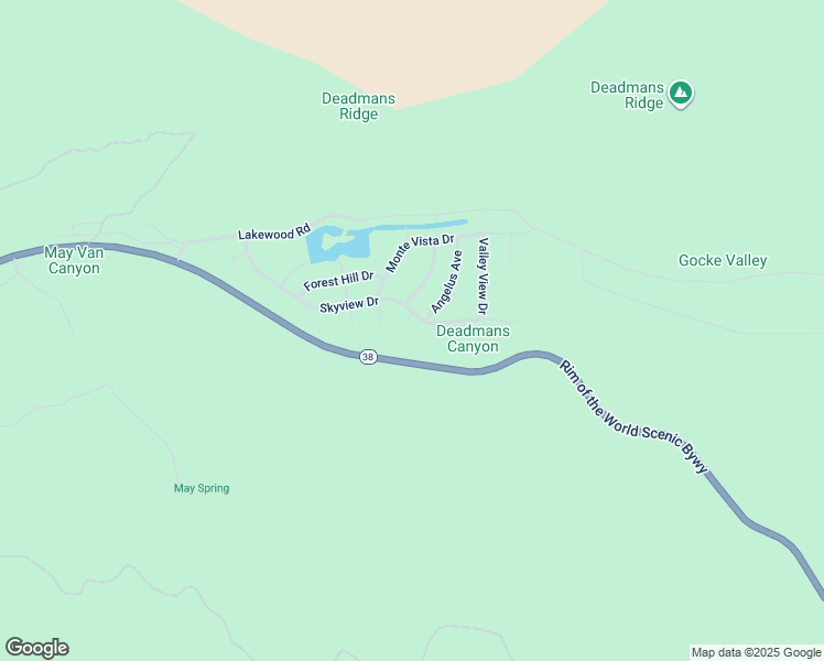 map of restaurants, bars, coffee shops, grocery stores, and more near 1285 Skyview Court in Big Bear