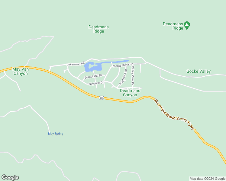 map of restaurants, bars, coffee shops, grocery stores, and more near 1285 Skyview Court in Big Bear