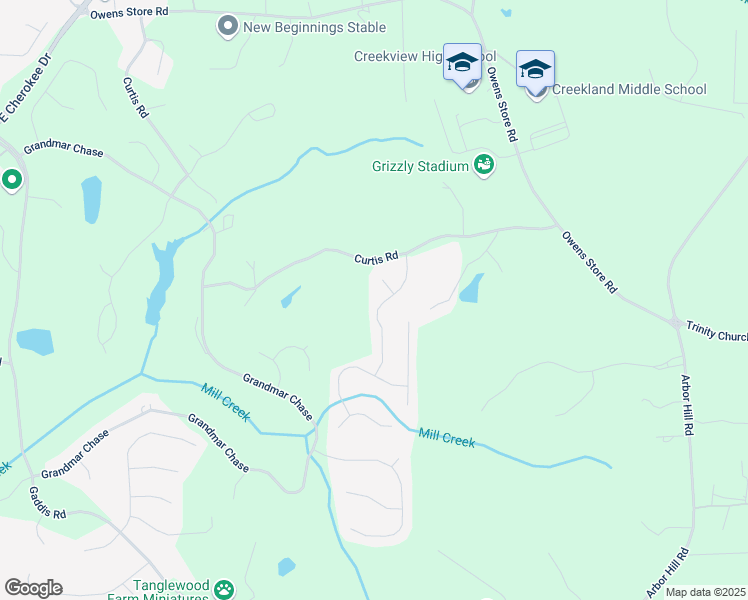 map of restaurants, bars, coffee shops, grocery stores, and more near 114 Farm Valley Drive in Canton