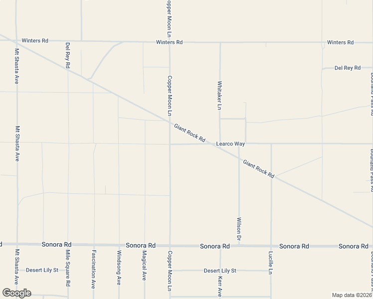 map of restaurants, bars, coffee shops, grocery stores, and more near 1356 Enchanted Road in Joshua Tree