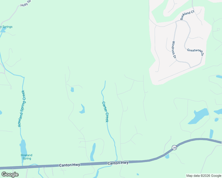 map of restaurants, bars, coffee shops, grocery stores, and more near 11 Bluestone Way Northeast in Cartersville