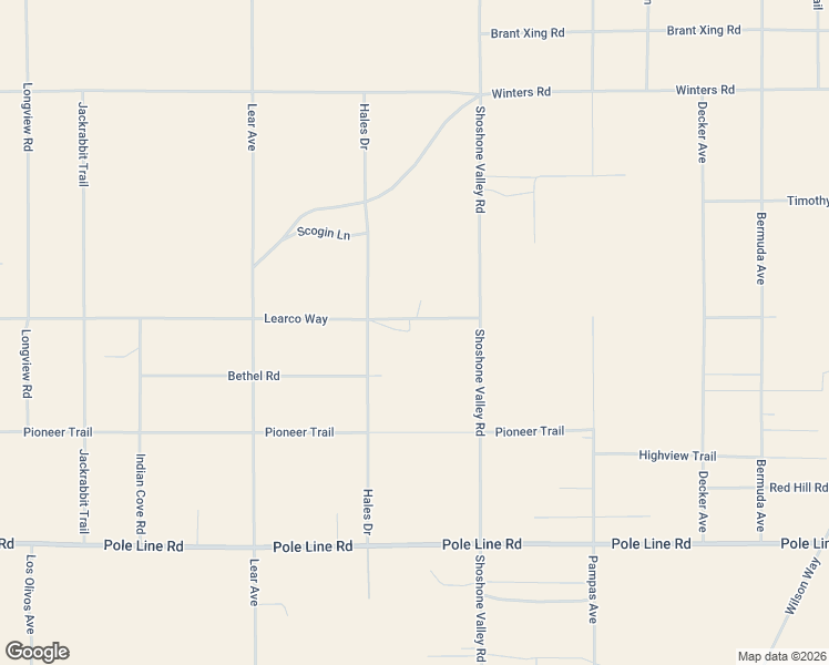 map of restaurants, bars, coffee shops, grocery stores, and more near 69589 Presswood Road in Twentynine Palms