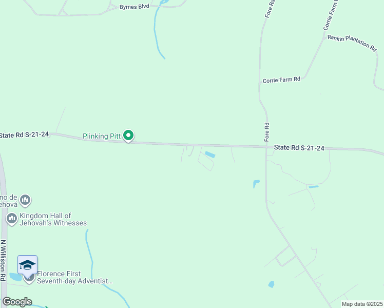 map of restaurants, bars, coffee shops, grocery stores, and more near 4442 East Old Marion Highway in Florence