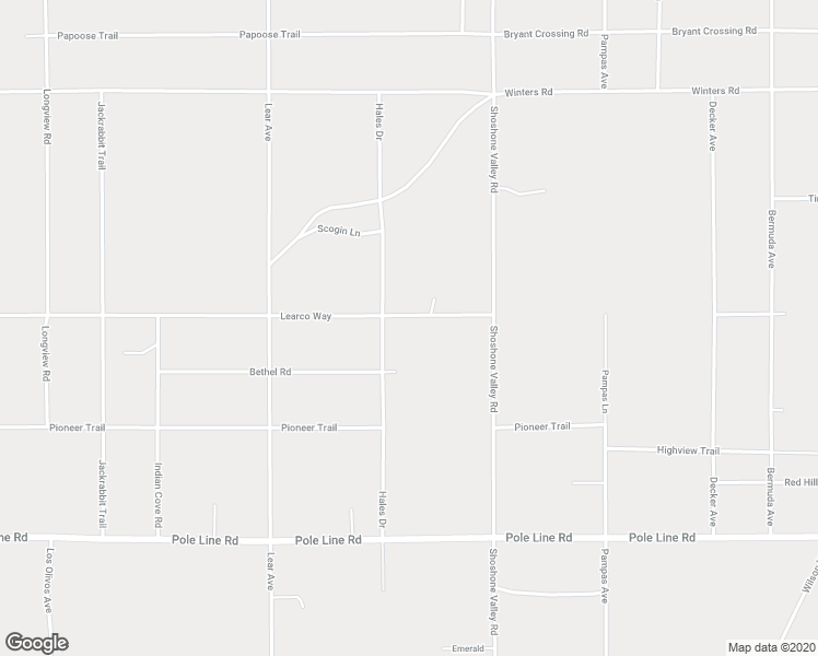 map of restaurants, bars, coffee shops, grocery stores, and more near 69589 Presswood Road in Twentynine Palms