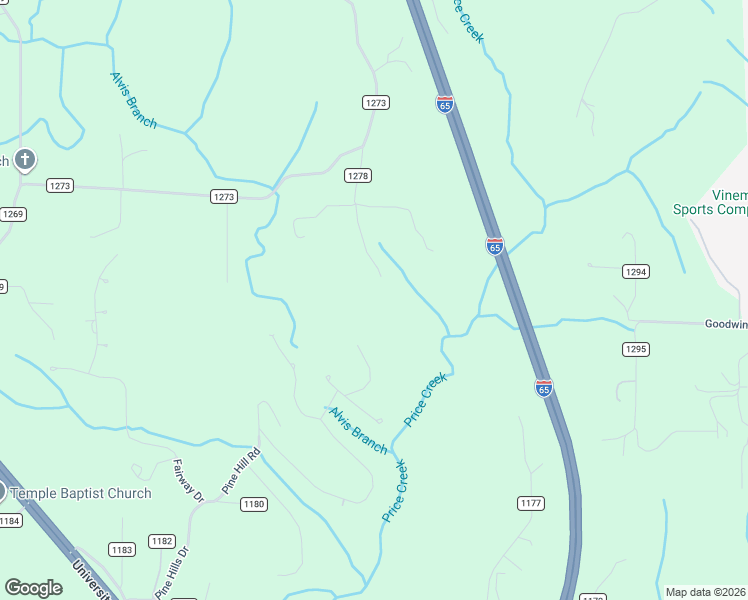map of restaurants, bars, coffee shops, grocery stores, and more near 154 County Road 1278 in Cullman