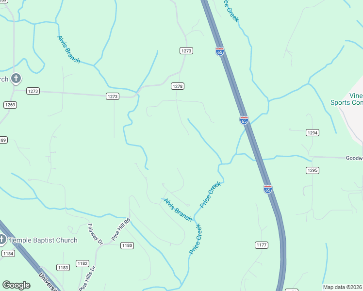 map of restaurants, bars, coffee shops, grocery stores, and more near 154 County Road 1278 in Cullman