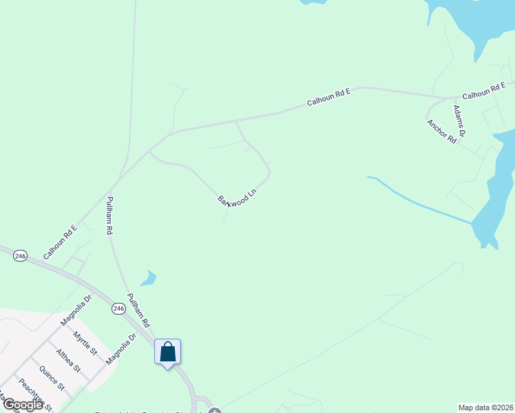 map of restaurants, bars, coffee shops, grocery stores, and more near 204 Barkwood Lane in Greenwood