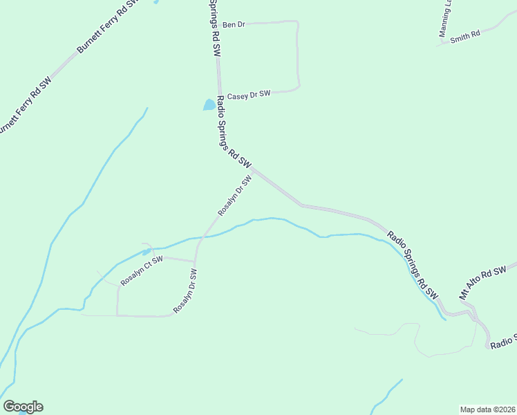 map of restaurants, bars, coffee shops, grocery stores, and more near 1085 Radio Springs Road Southwest in Rome