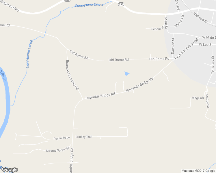 map of restaurants, bars, coffee shops, grocery stores, and more near 136 Reynolds Bridge Road in Kingston