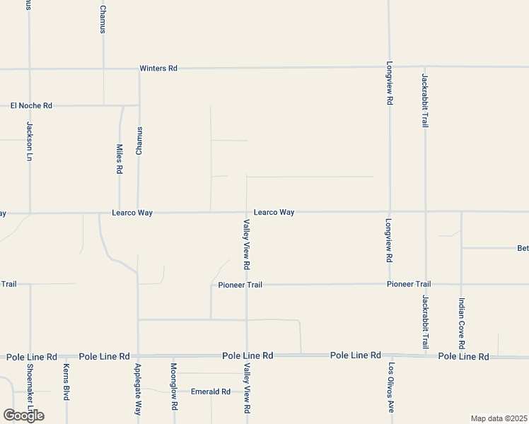 map of restaurants, bars, coffee shops, grocery stores, and more near Learco Way in Joshua Tree