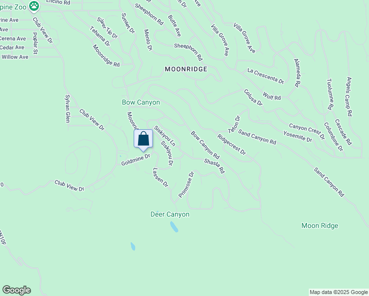 map of restaurants, bars, coffee shops, grocery stores, and more near in Big Bear