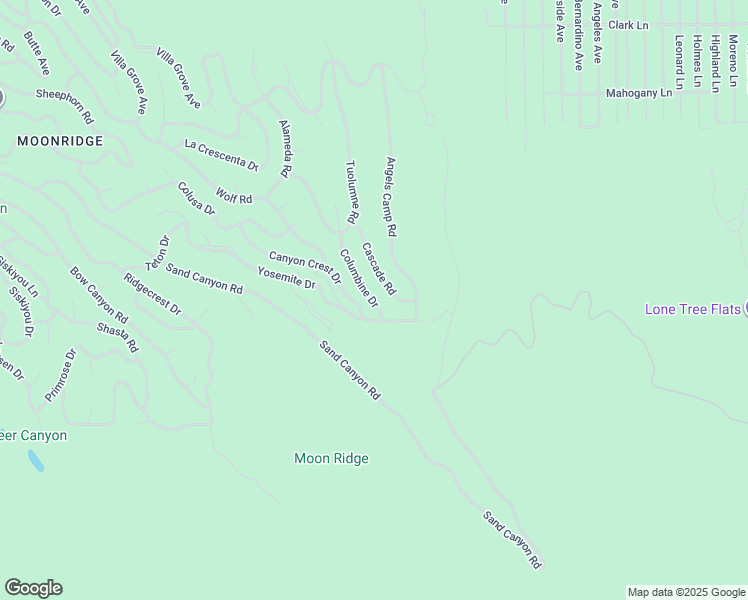 map of restaurants, bars, coffee shops, grocery stores, and more near 1772 Columbine Drive in Big Bear