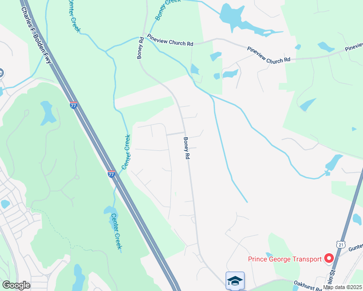 map of restaurants, bars, coffee shops, grocery stores, and more near 423 Boney Road in Blythewood
