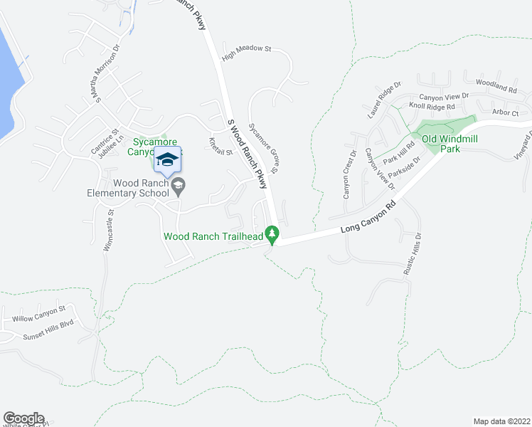 map of restaurants, bars, coffee shops, grocery stores, and more near 544 Hooper Avenue in Simi Valley