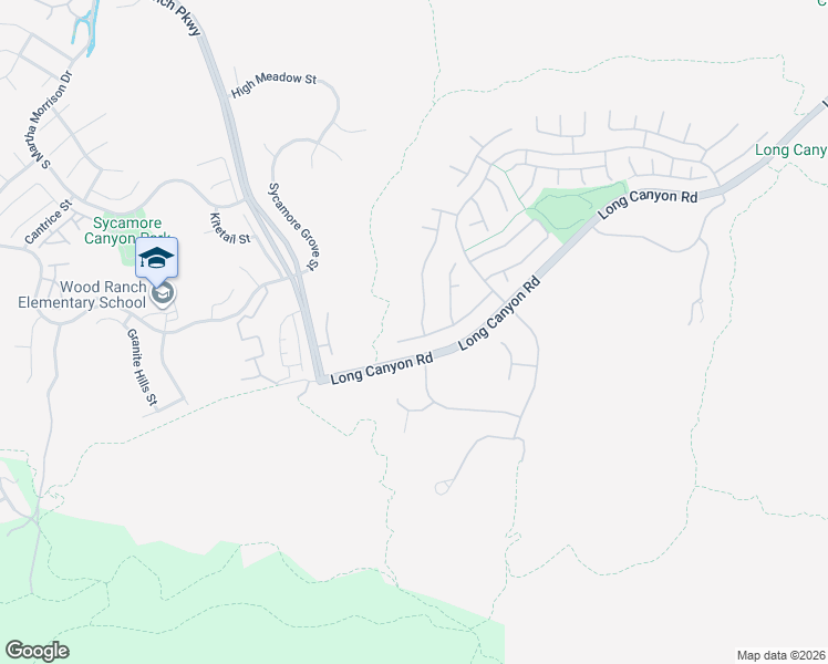 map of restaurants, bars, coffee shops, grocery stores, and more near 59 West Boulder Creek Road in Simi Valley