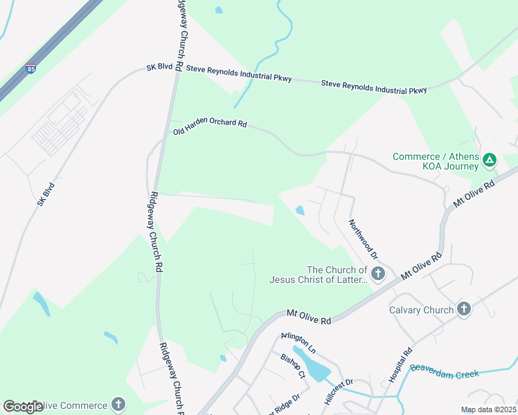 map of restaurants, bars, coffee shops, grocery stores, and more near 370 Bradberry Court in Commerce
