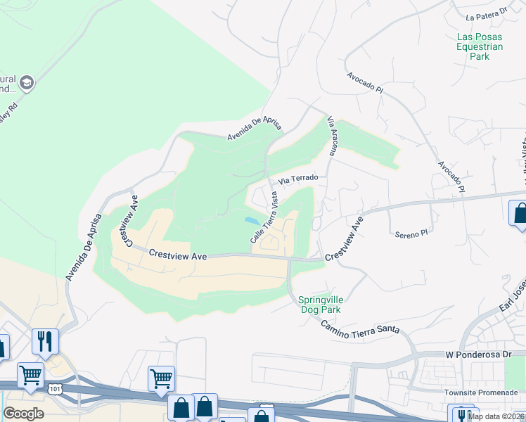 map of restaurants, bars, coffee shops, grocery stores, and more near 914 Corte Augusta in Camarillo