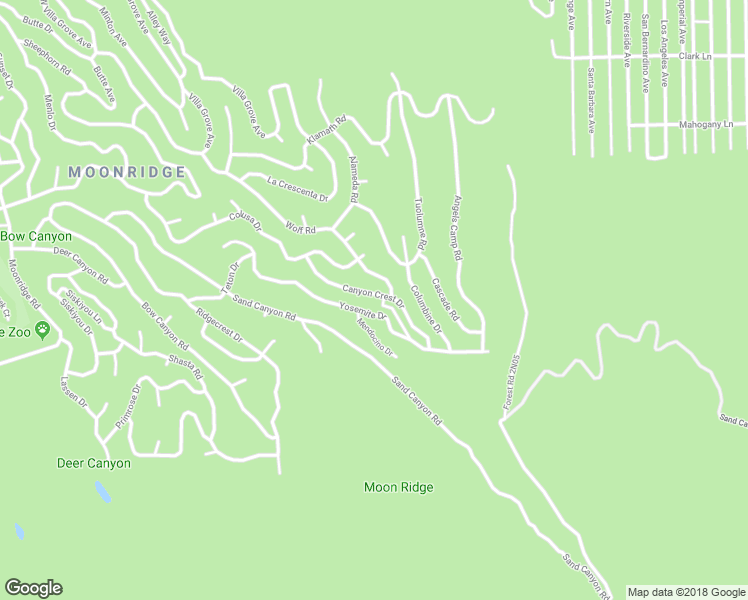 map of restaurants, bars, coffee shops, grocery stores, and more near 43869 Canyon Crest Drive in Big Bear Lake