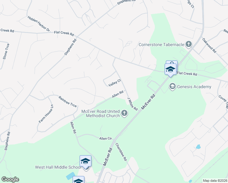 map of restaurants, bars, coffee shops, grocery stores, and more near 5070 Valley Court in Oakwood