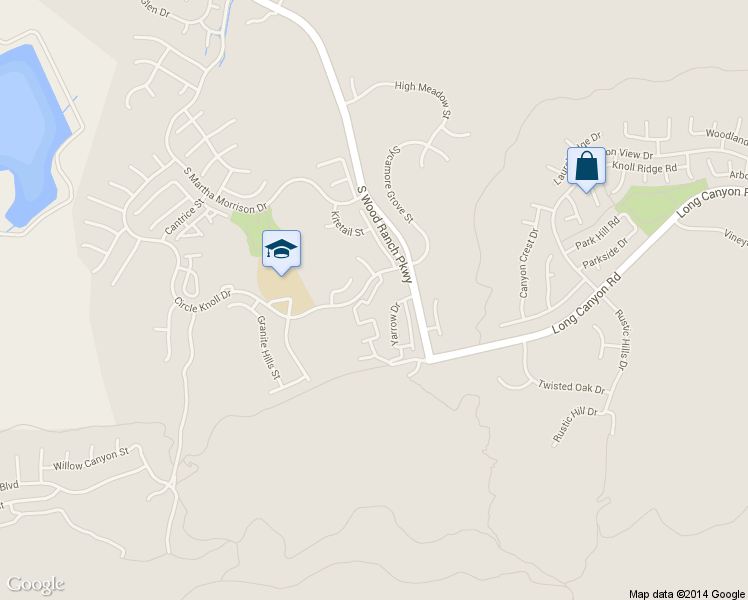 map of restaurants, bars, coffee shops, grocery stores, and more near 494 Bannister Way in Simi Valley