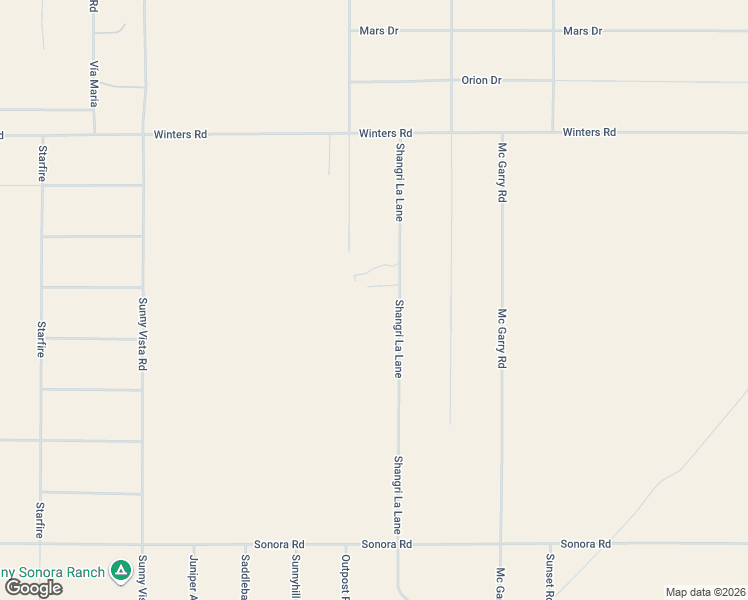 map of restaurants, bars, coffee shops, grocery stores, and more near 1224 Shangrila Lane in Joshua Tree