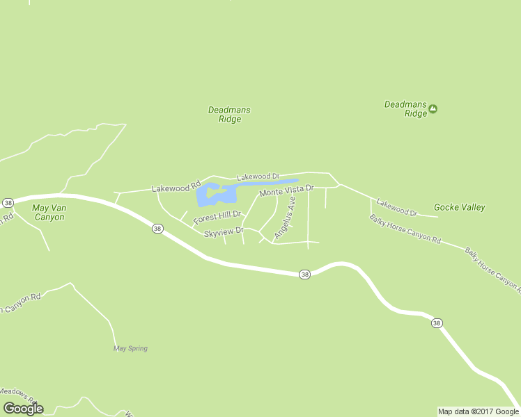 map of restaurants, bars, coffee shops, grocery stores, and more near 1165 Monte Vista Drive in Big Bear