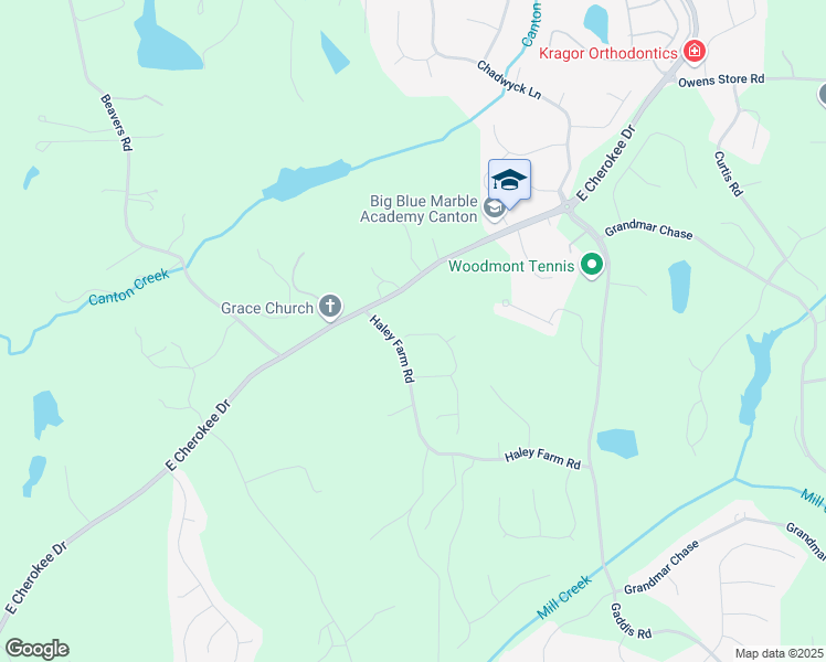 map of restaurants, bars, coffee shops, grocery stores, and more near 172 Aspen Hall Drive in Holly Springs
