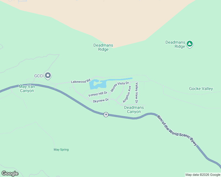 map of restaurants, bars, coffee shops, grocery stores, and more near 1188 Monte Vista Drive in Big Bear