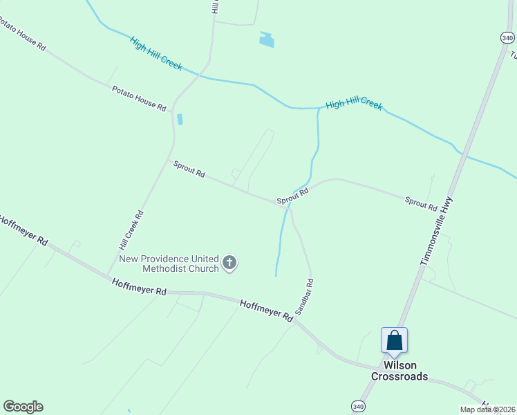 map of restaurants, bars, coffee shops, grocery stores, and more near 2305 Sprout Road in Darlington