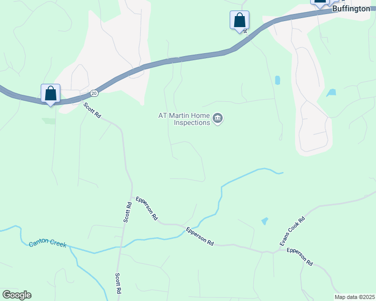 map of restaurants, bars, coffee shops, grocery stores, and more near 306 Evie Lane in Canton
