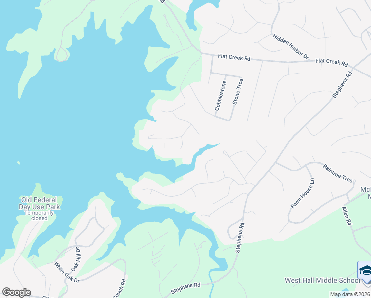 map of restaurants, bars, coffee shops, grocery stores, and more near 5611 Lanyard Court in Gainesville