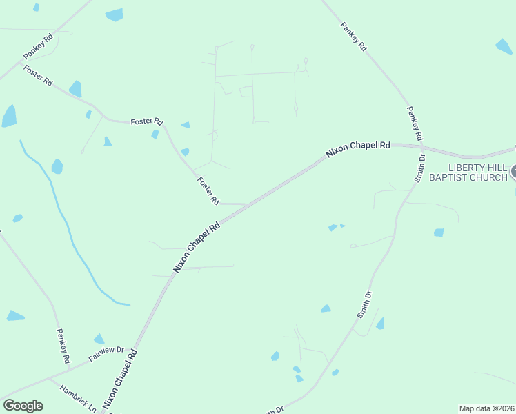 map of restaurants, bars, coffee shops, grocery stores, and more near 5675 Nixon Chapel Road in Horton