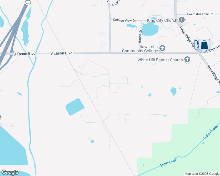 map of restaurants, bars, coffee shops, grocery stores, and more near 1713-1717 South Veterans Boulevard in Tupelo