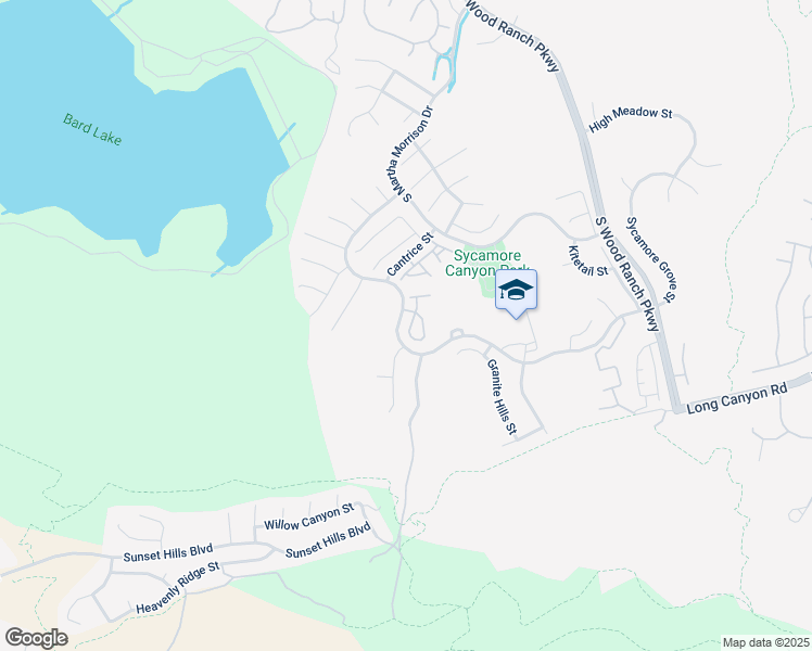 map of restaurants, bars, coffee shops, grocery stores, and more near 687 Lariate Lane in Simi Valley