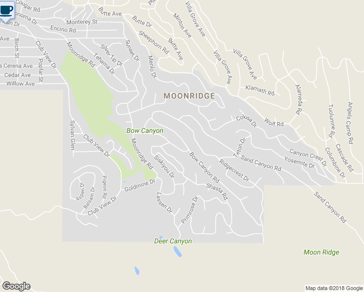 map of restaurants, bars, coffee shops, grocery stores, and more near 43344 Deer Canyon Road in Big Bear Lake