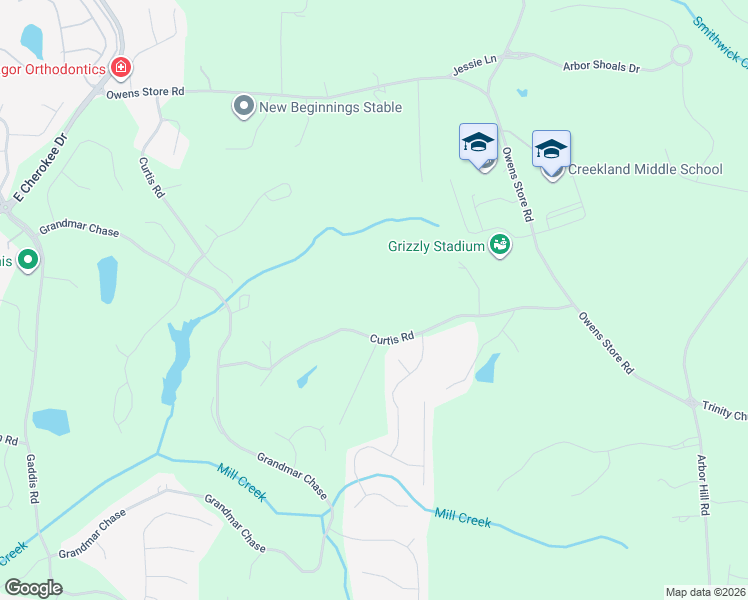 map of restaurants, bars, coffee shops, grocery stores, and more near 1355 Curtis Road in Canton