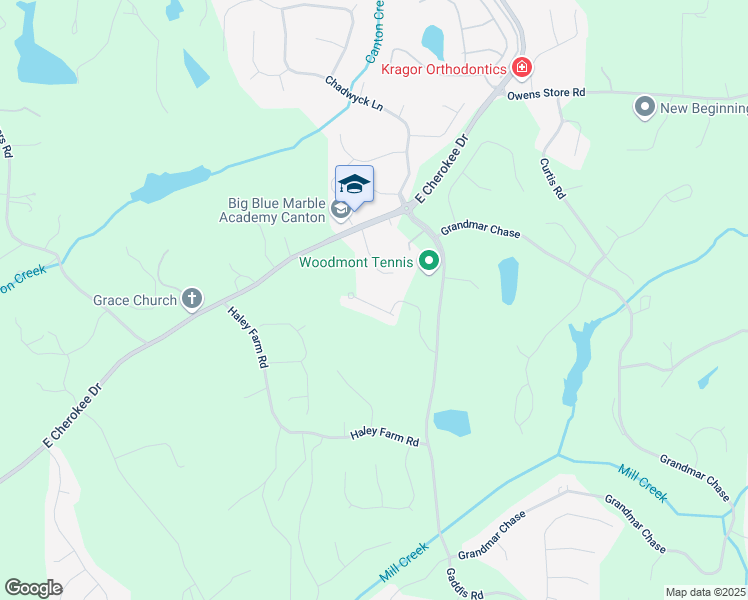 map of restaurants, bars, coffee shops, grocery stores, and more near 214 Gaston Court in Canton