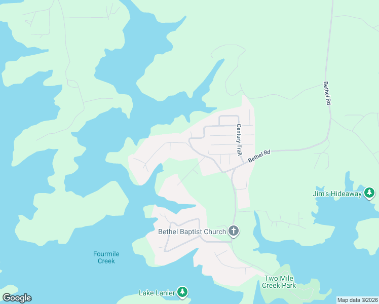 map of restaurants, bars, coffee shops, grocery stores, and more near 8935 Four Mile Creek Road in Gainesville