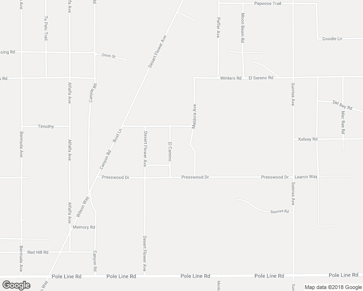 map of restaurants, bars, coffee shops, grocery stores, and more near 1176 Meldora Avenue in Twentynine Palms