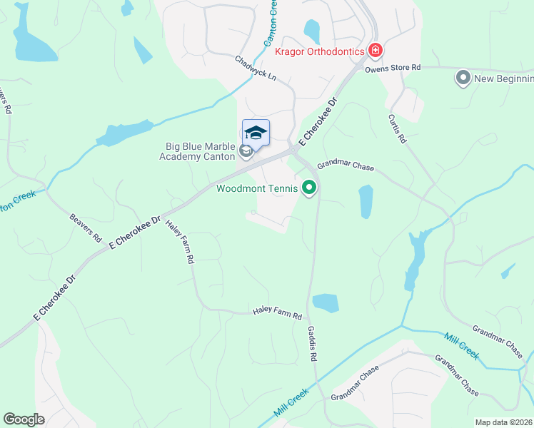map of restaurants, bars, coffee shops, grocery stores, and more near 211 Gaston Court in Canton