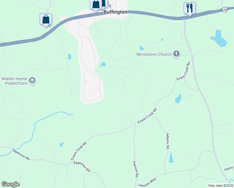map of restaurants, bars, coffee shops, grocery stores, and more near 918 Pintail Court in Canton