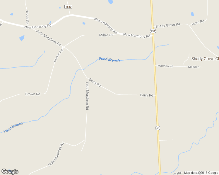 map of restaurants, bars, coffee shops, grocery stores, and more near 203 Berry Road in Blountsville