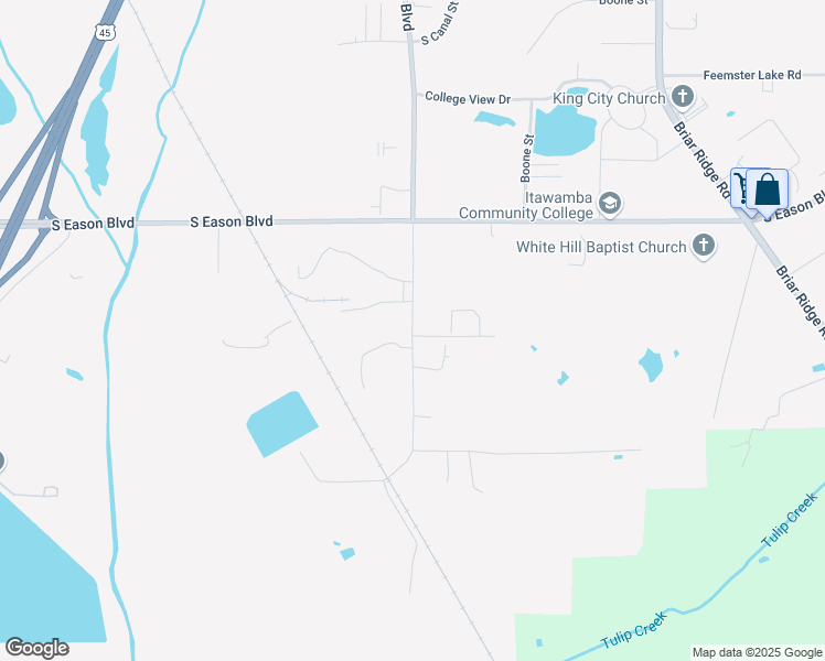 map of restaurants, bars, coffee shops, grocery stores, and more near 1713 South Veterans Memorial Boulevard in Tupelo