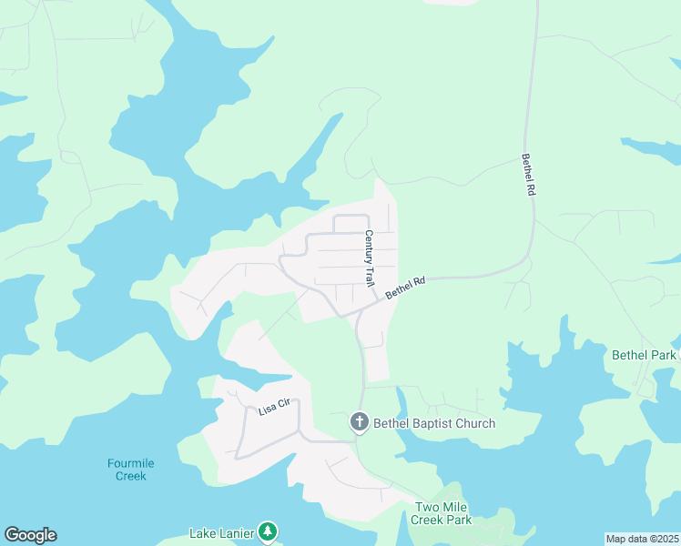 map of restaurants, bars, coffee shops, grocery stores, and more near 8965 Continental Trail in Gainesville