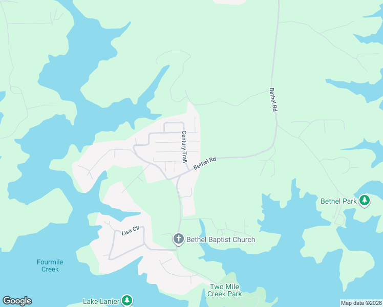map of restaurants, bars, coffee shops, grocery stores, and more near 8940 Lark Terrace in Gainesville