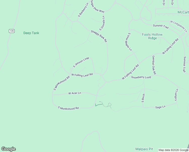 map of restaurants, bars, coffee shops, grocery stores, and more near 1300 South Jimson Loop in Show Low