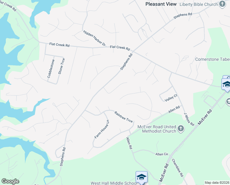 map of restaurants, bars, coffee shops, grocery stores, and more near 5328 Forest South Place in Oakwood