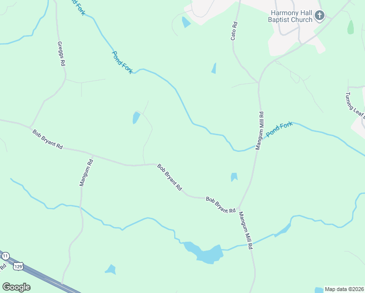 map of restaurants, bars, coffee shops, grocery stores, and more near 3715 Bob Bryant Road in Gainesville